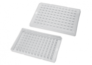 1-0.1ml 96 no skirt pcr plate (transparent)