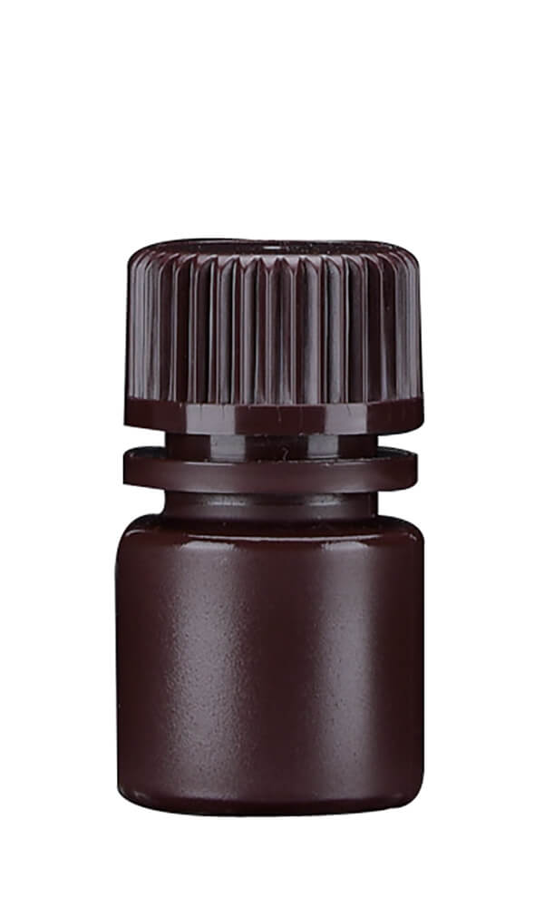 1-Product number 614012 8ml brown HDPE wide mouth reagent bottle