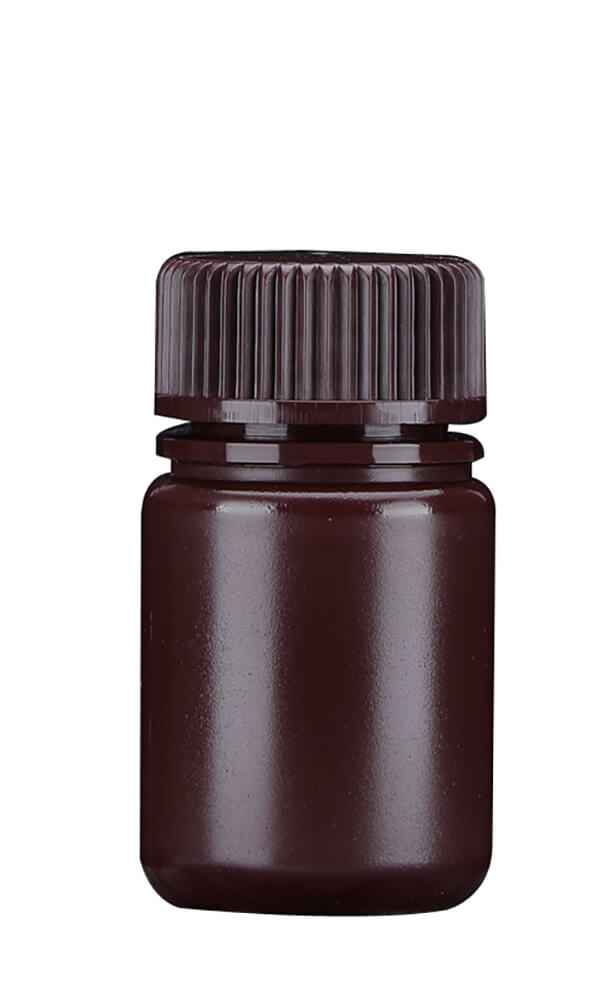 3-Product number 608012 30ml brown HDPE wide mouth reagent bottle