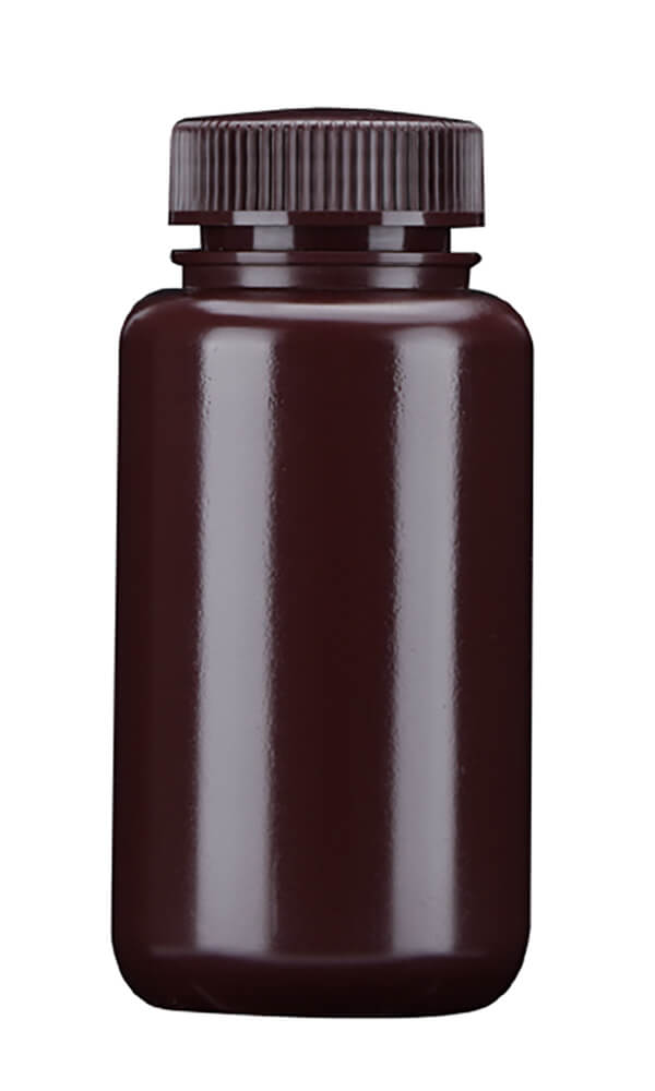 4-Product number 609012 60ml brown HDPE wide mouth reagent bottle