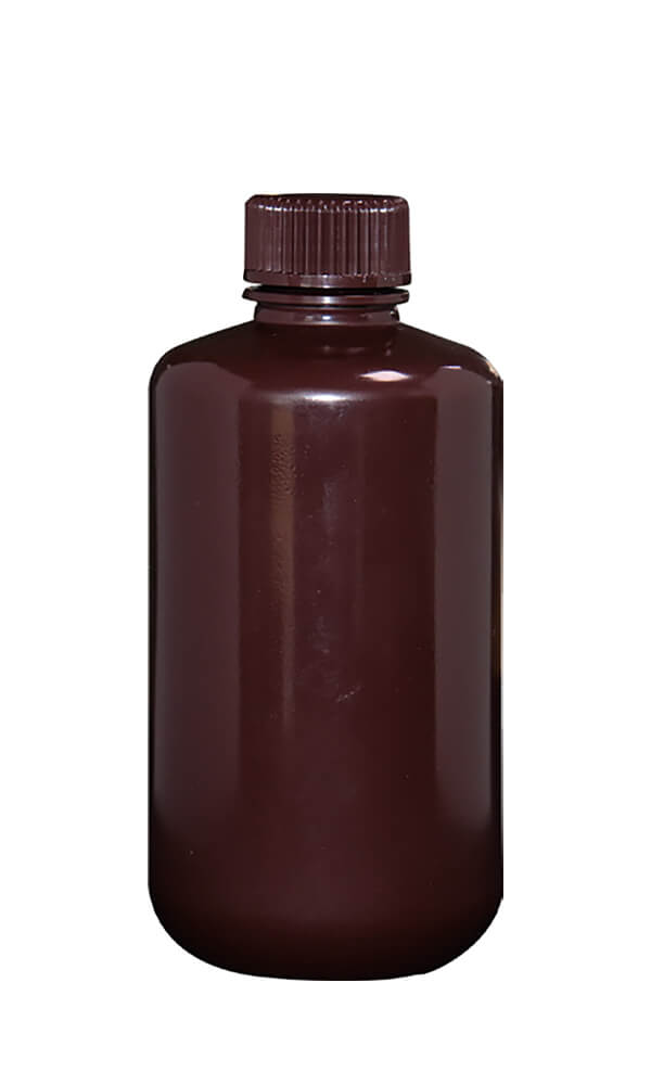 4-Product number 622012 250ml brown HDPE narrow mouth reagent bottle