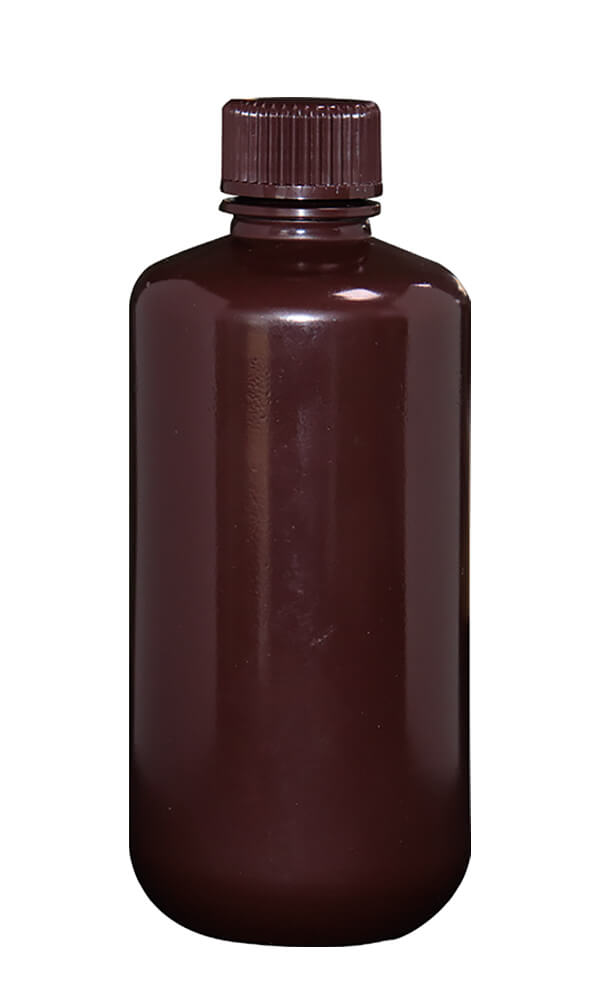 6-Product number 618012 1000ml brown HDPE narrow mouth reagent bottle