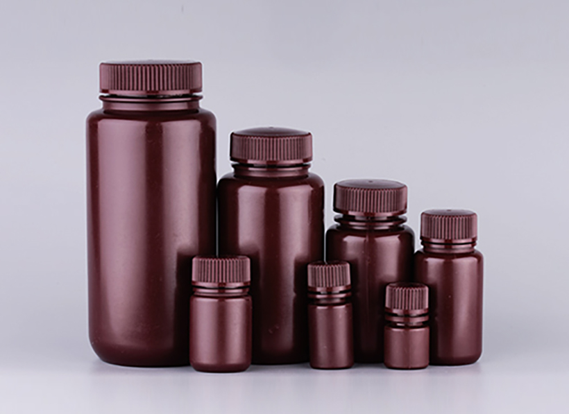 Brown HDPE wide mouth reagent bottle series Feature