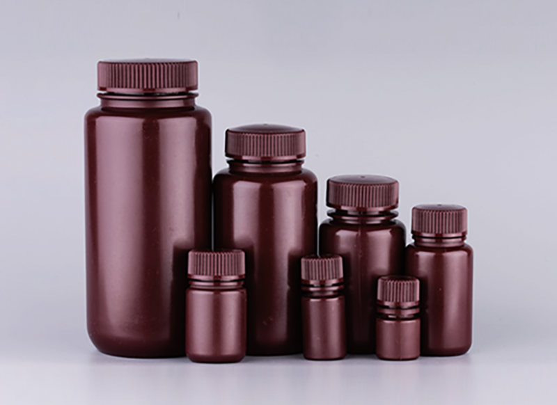 Brown PP Wide Mouth Reagent Bottle Series SUNTRINE