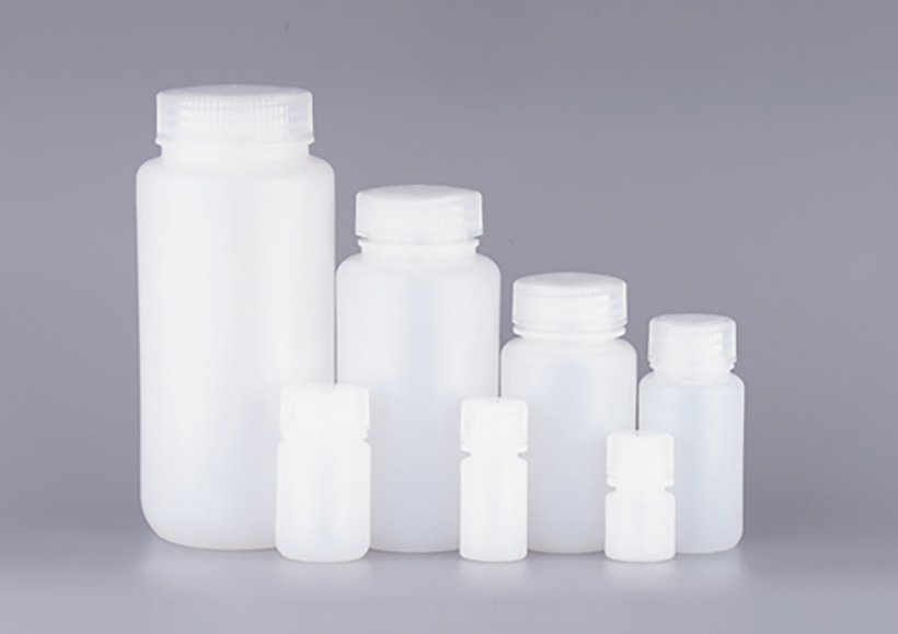 White HDPE wide mouth reagent bottle series Feature