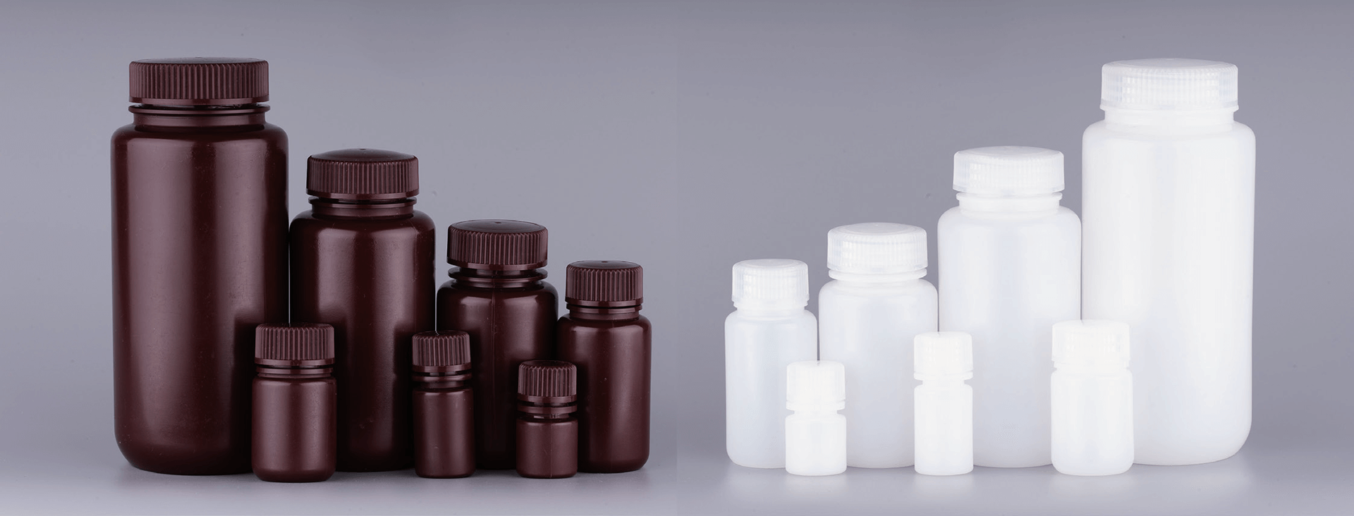 Supplement packaging bottles and jars